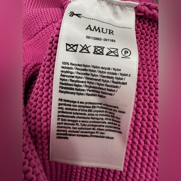 AMUR Allegra Floral Appliqué Knit Midi Dress - Picture 16 of 16